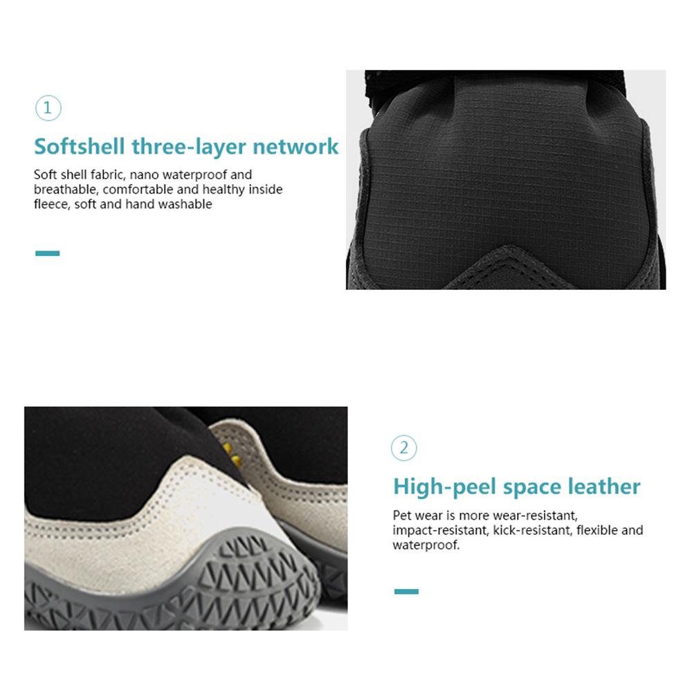 Dog Boots for Large Dogs Waterproof Medium-Sized Dogs Shoes Non-Slip Paw Protector Dog Booties for