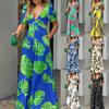 2023 Lente Damesmode V-hals Taille-Cinchend Wijde Pijpen Jumpsuit