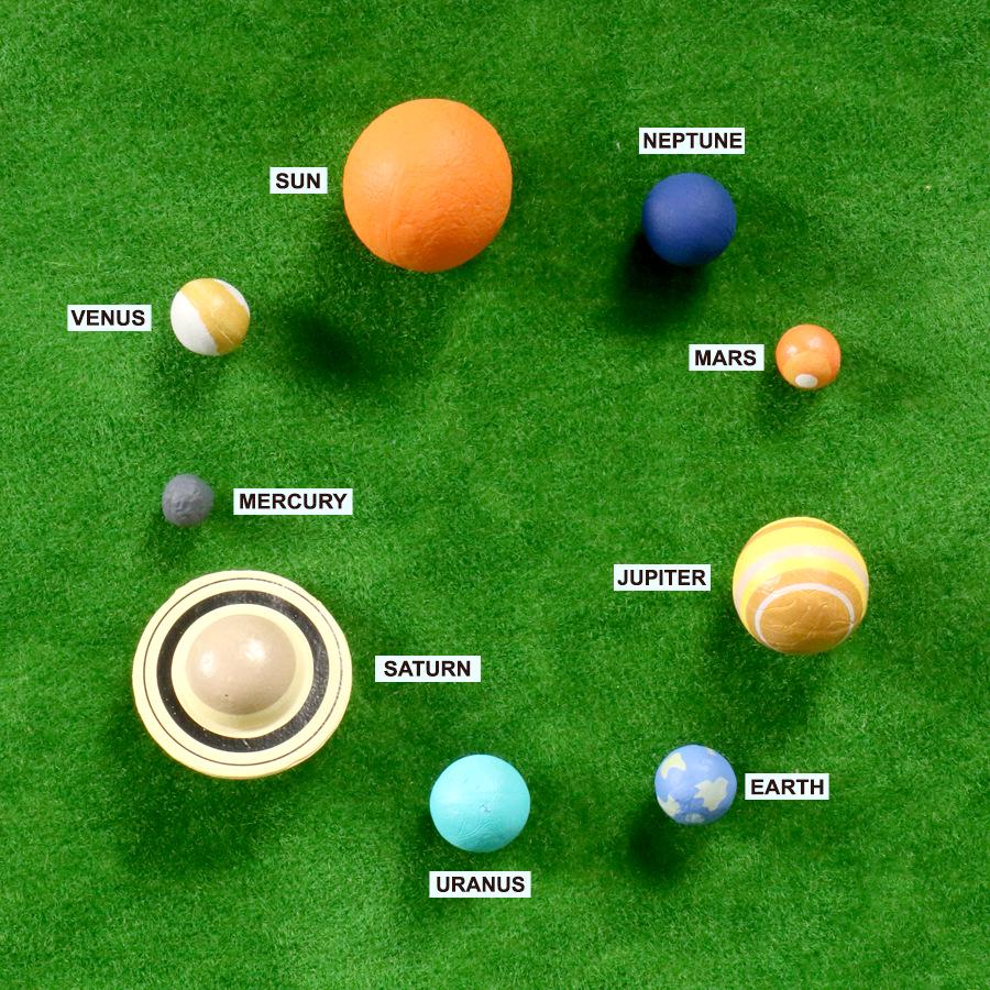 3D Stereoscopic Silicone Model: Solar System Planets Educational Toy