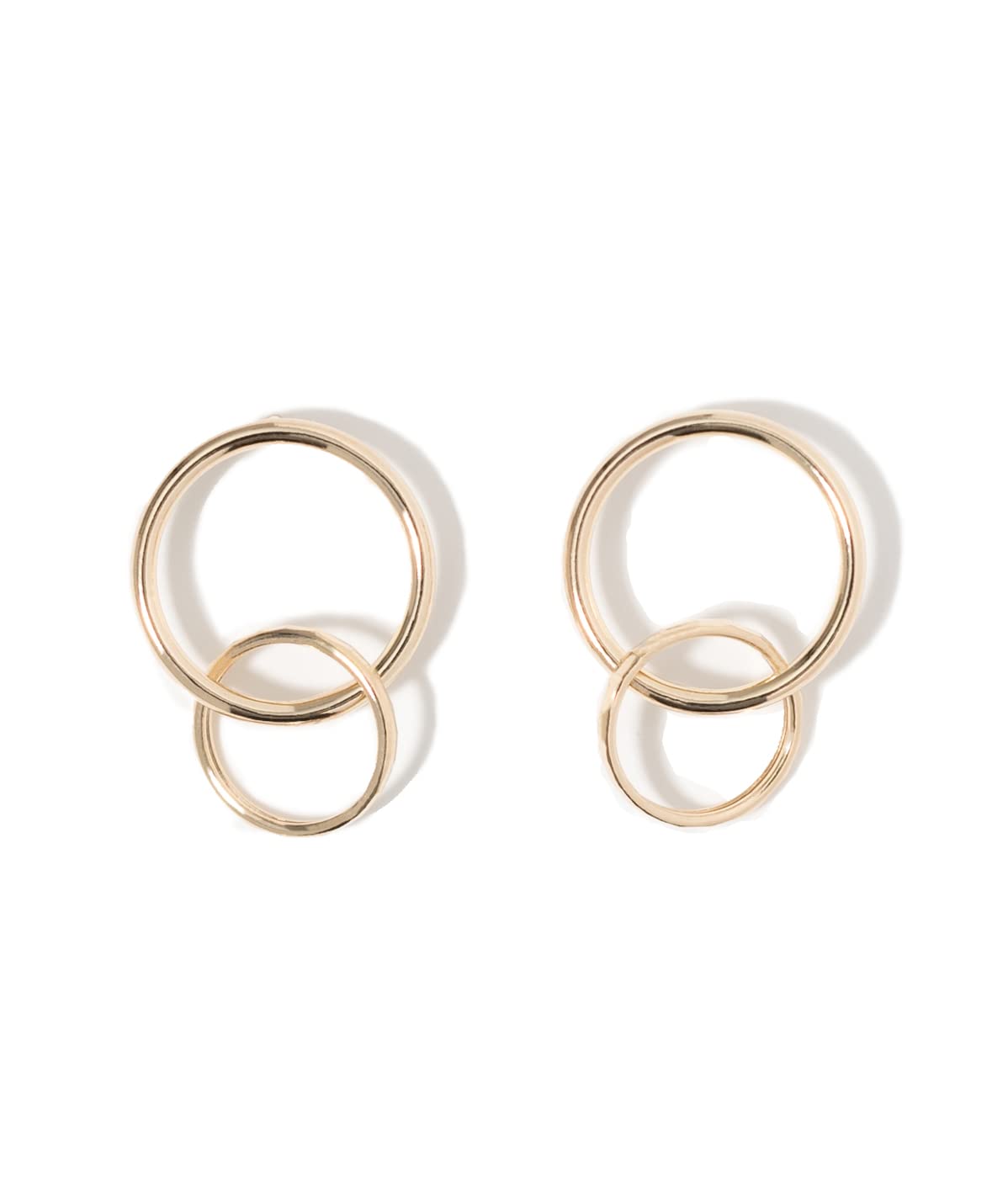 

K10 yellow gold bullion earrings L&Co 43-7937 золотий