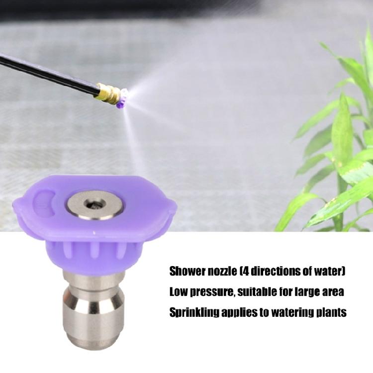High Pressure Washer Sprayer Nozzle Tip 1/4" Quick Connector Plugs Male Thread 0 Degree Water Jetters Nozzle