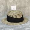 French Vacation Straw Hat Women's Salty Straw Woven Concave Top Top Hat Summer Sun Protection Visor Retro Versatile Casual Beach Hat