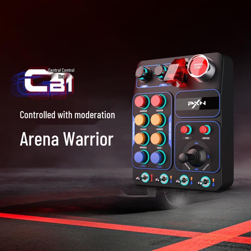 

8PXN Rayser CB1 Racing Simulator Console with Multi-function Buttons & RGB Lighting for Euro Truck Simulator 2