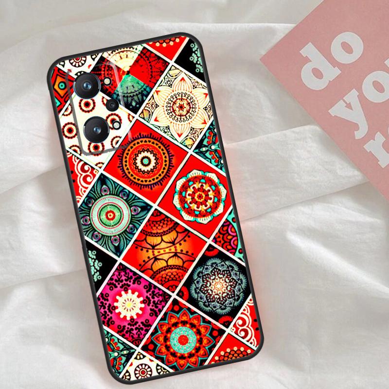 Moroccan Mosai Tile Pattern Case For Realme C51 C75 C63 C61 C55 C53 C35 C65 C67 C71 15 11 12 13 14 Pro Plus GT6 GT7 Pro
