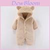Baby Plush Romper With Hood For Newborns And Infants Safe Cotton Material