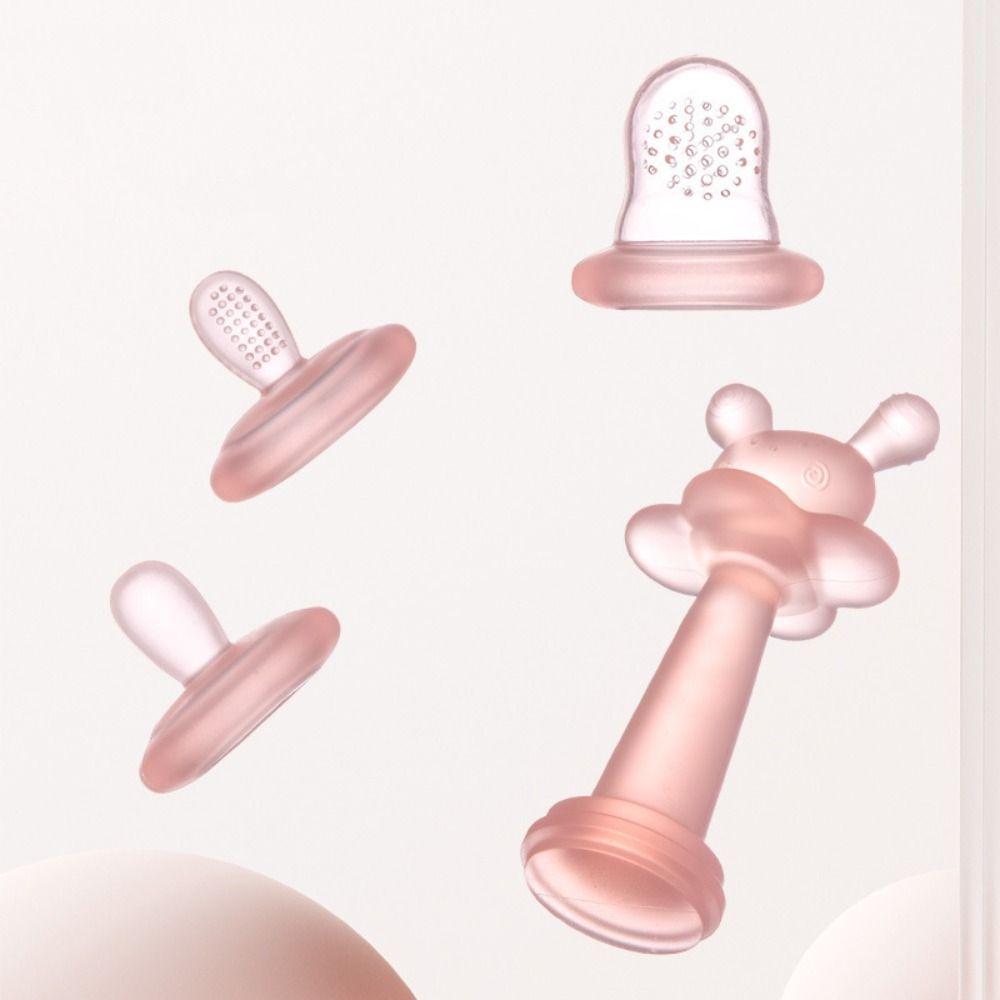 Silicone Hand Teether Washable Kids Teething Toys Comfortable Teether Gloves  For Infant