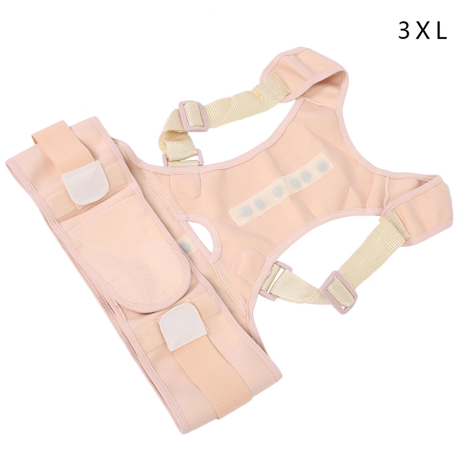 

Back Brace Posture Corrector Unisex Magnetic Humpback Correction Lumbar Support3XL Complexion