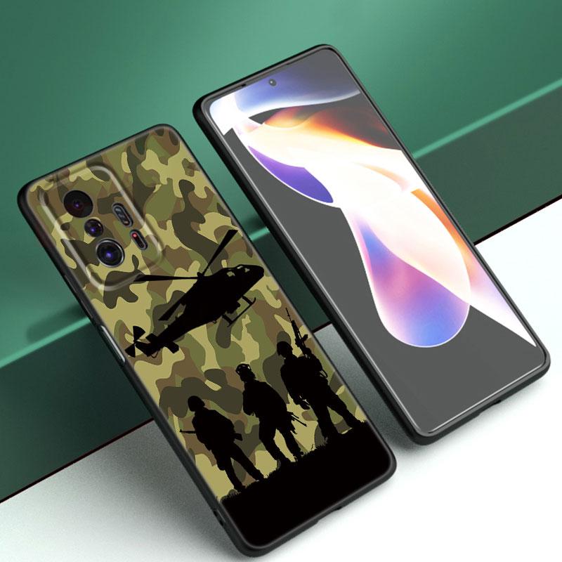

Чехол для телефона Camo Military с камуфляжным принтом для Xiaomi Mi A2 8 9 SE Note 10 10T 11 12 Lite 9T 11T 12S 12T Pro A3 6X 12X TPU черный чехол Xiaomi Mi A2(6X)