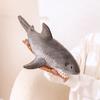 Simulated Shark Sea Creature Grey Fish Plush Toys Super Soft Dolls Cartoon Pillow Bed Decor Birthday Gift for Girl Boy Sleep Toy