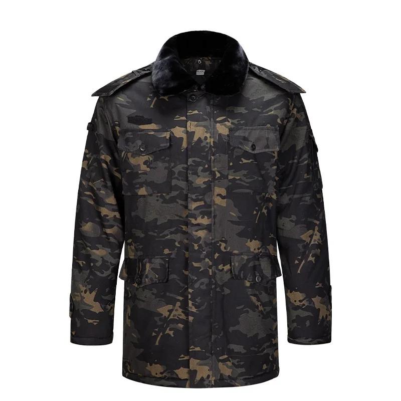 Men Winter Warm Thick Windproof Parkas Jackets Coat Men Casual Parkas Hooded Cotton Coat