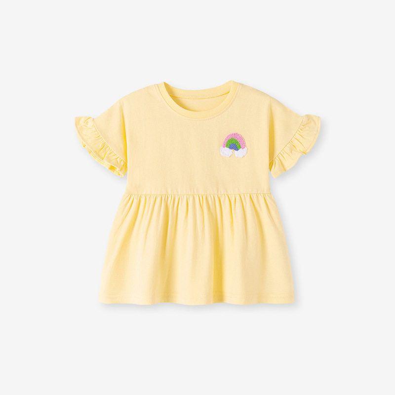 Little Maven Factory Cross-Border Girls  Suit Summer Short-Sleeved Children s Suit European and American Children s Suit 2107 t 6Y (130cm)
