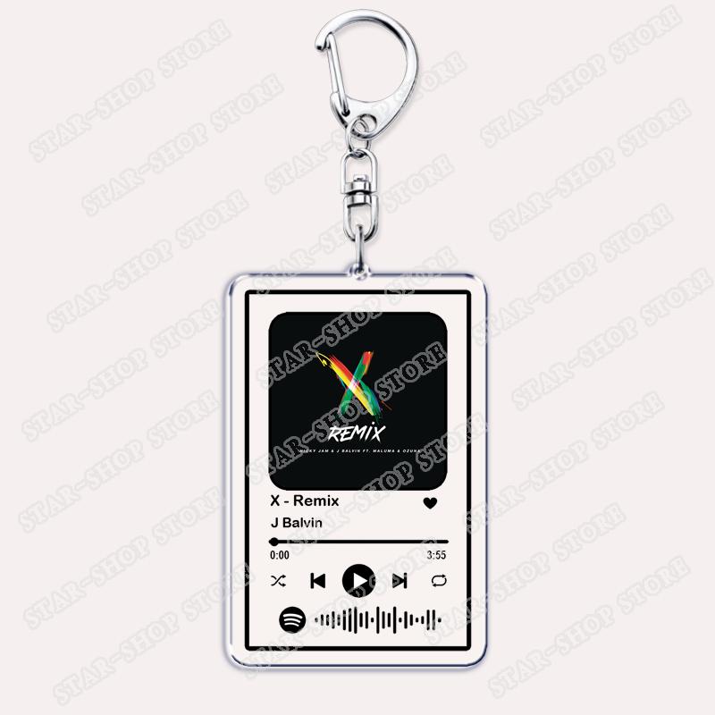 

Pop Reggaeton Singer Keychains for Women Accessories Bag LA CANCIÓN Mi Gente Songs Music Album Code Keying Jewelry Fans Gifts