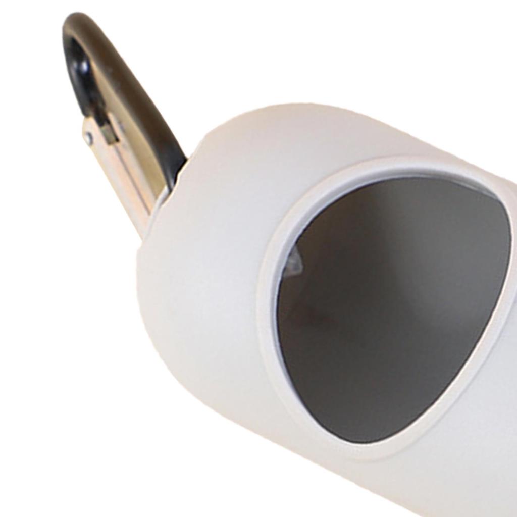 Dog Poop Bag Dispenser Large Capacity Hands Free Portable Pet Waste Bag Holder with Metal Clip for