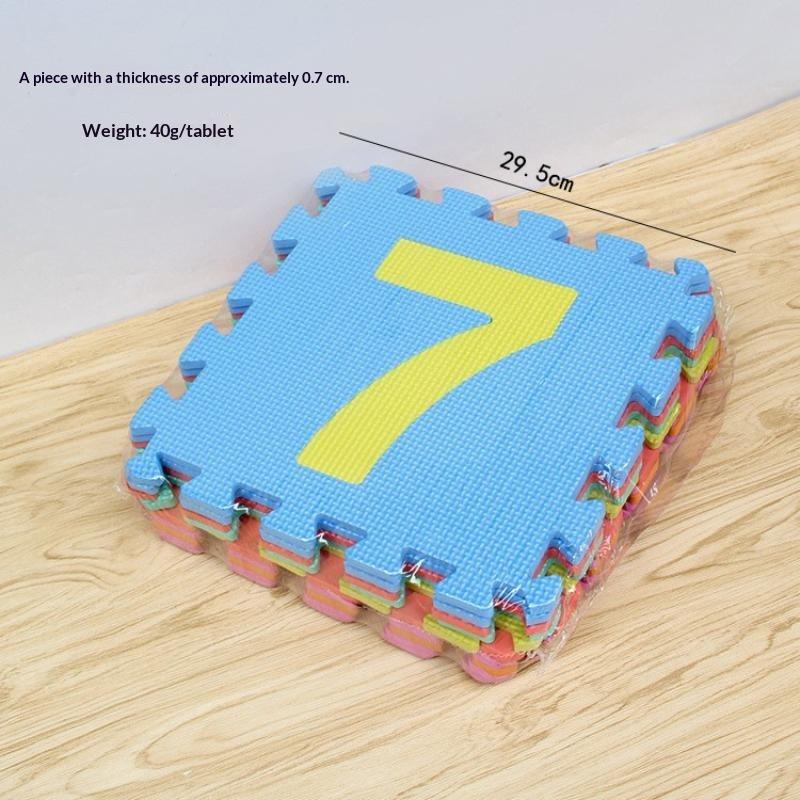 Non Toxic Pe Foam Puzzle Play Mat With Educational Alphabet Number Patterns For Baby Crawling Kids Playroom Activity