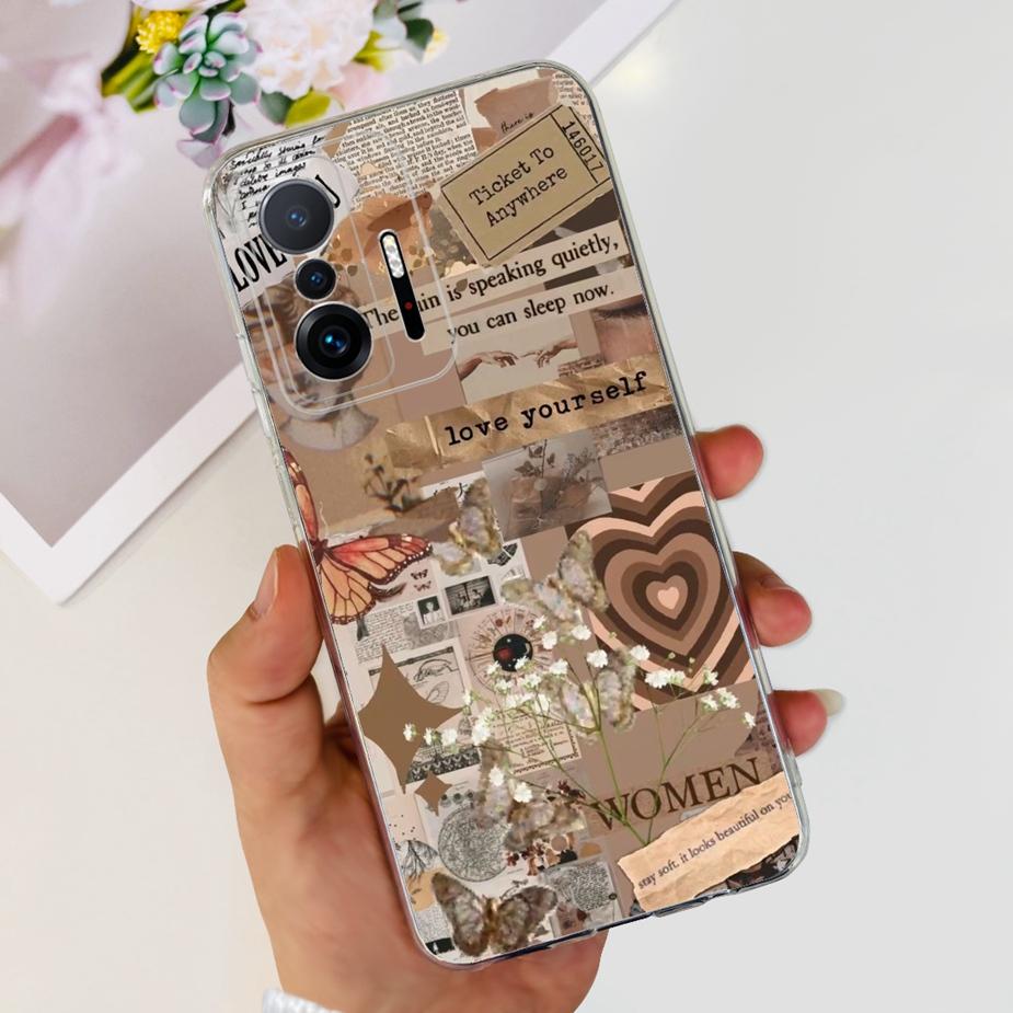 For Xiaomi 11T Pro Case New Fashion Back Cover Silicone Soft TPU Phone Case For Xiaomi Mi 11T Pro 11TPro Mi11T Full Coque Bumper