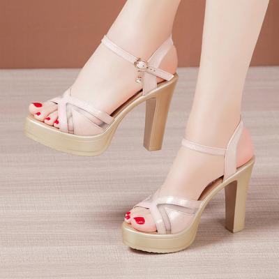 Sandali da Donna con Plateau e Punta Aperta Scarpe da Sposa da Donna Moda Rete Garza Tacchi Alti Sandalo Donna Scarpe con Tacco Alto 32-43