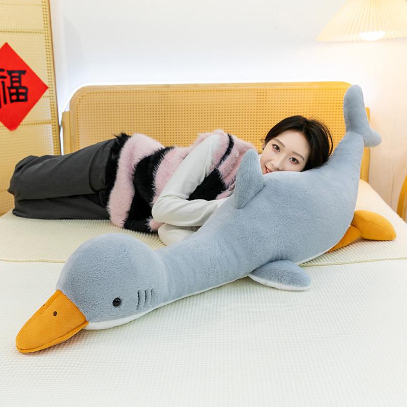 Shark Cartoon Plush Pillow With Pp Cotton Filling For Kids And Teens