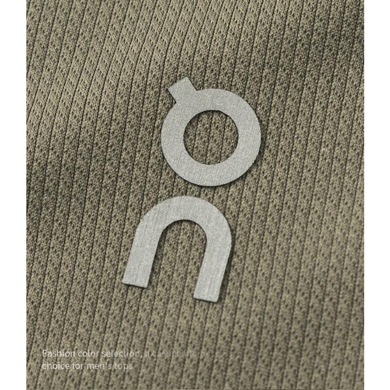 Men's Half-Zip Stand Collar Ribbed Long Sleeve Top Casual Pullover