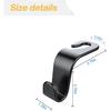 Car Seat Headrest Hook, 4 Pack Auto Seat Hanger Storage Organizer For Purse Handbag Coats Grocery Bags, Automotive Interior Accessories, Universal