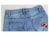 2022 Women's European & American Fashion Embroidered Denim Flare Pants
