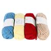 4Pcs Crochet Yarn 2mm Wide Assorted Colors Skin Friendly Tear Resistant Cotton Thread for Knitting Craft DIY