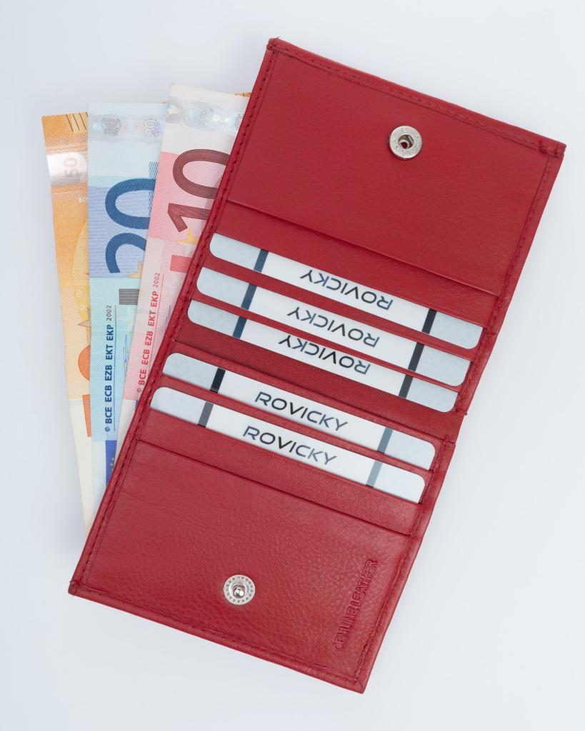 Leather wallet R-23-26-LFN-2985 Red