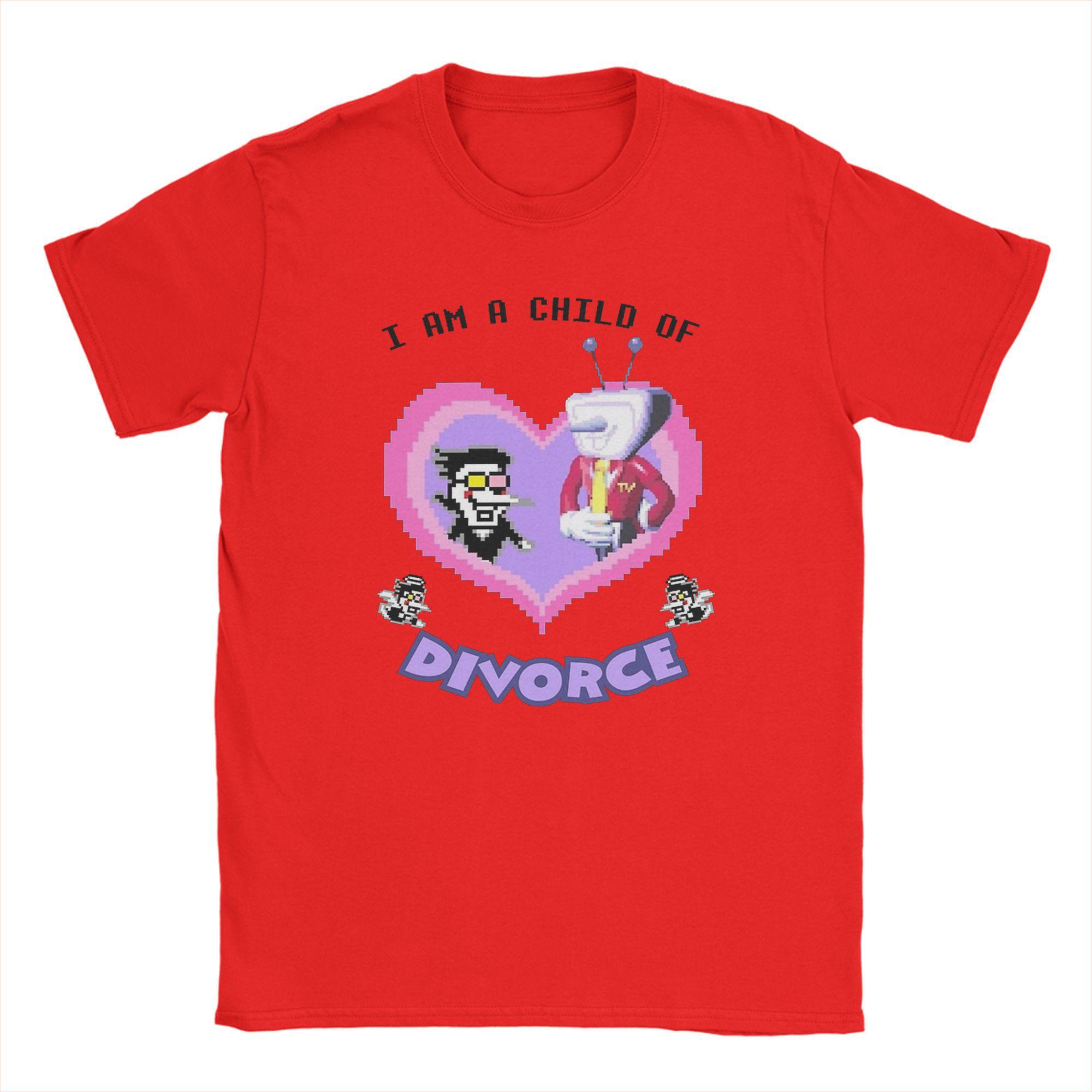 

Men s T-Shirts Spamton and Tenna Child of Divorce Deltarune Game Cotton Tees Short Sleeve Women T Shirts Clothing Oversized Tops M