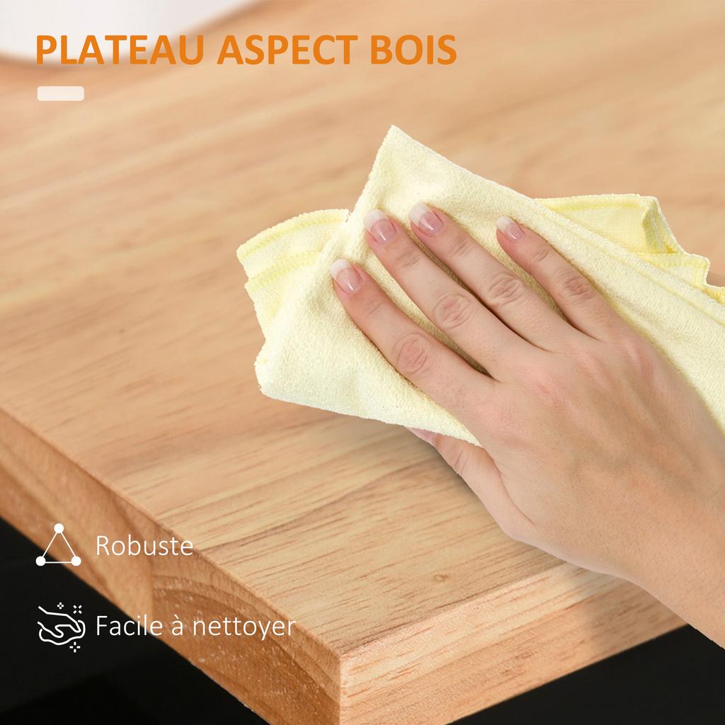 Carrello da cucina su ruote carrello di servizio Isola da cucina con armadietto cassetto e portasciugamani - 83L x 45P x 91,5H cm nero
