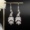 Retro Miao Silver Tassel Earrings: Ethnic Yunnan Long Dangle Women's Jewelry