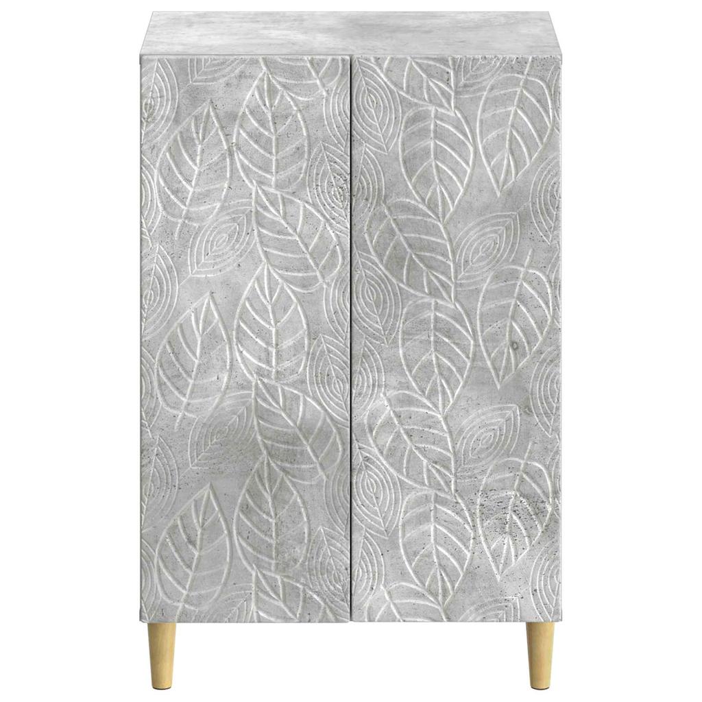Shoe Cabinet DELFT 59.5 x 39.5 x 90 cm Engineered Wood Concrete Grey