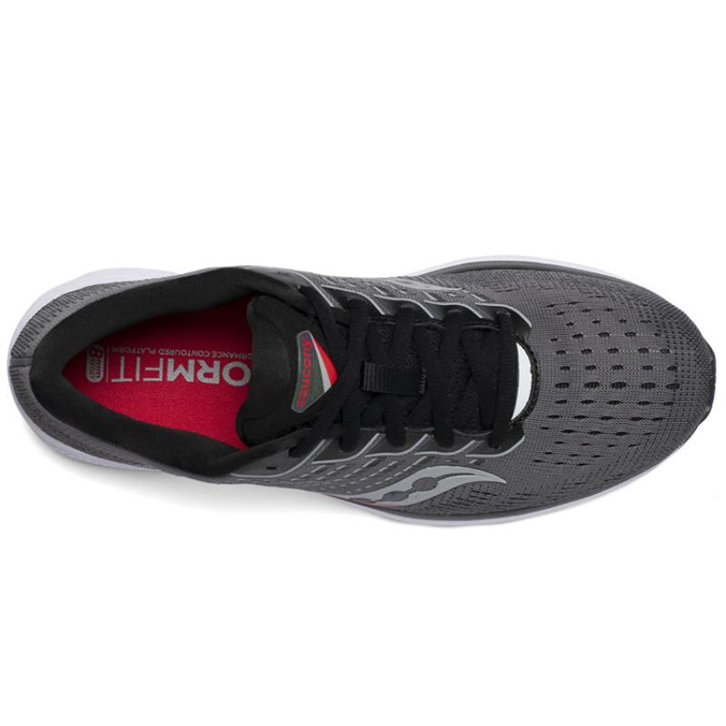 SAUCONY Ride 13 Low-Top Running Shoes Men's Charcoal Black Saucony S20579-30