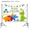 Dinosaur Party Tableware Set - Disposable Plates, Napkins, Tablecloth