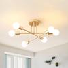 Nordic Minimalist Pendant Light Ceiling Lamp LED Chandelier Suitable for Bedrooms Living Rooms Black Gold Lighting Decoration