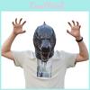 Black Gray Simulation Latex Headgear Cosplay Prop For Party Halloween