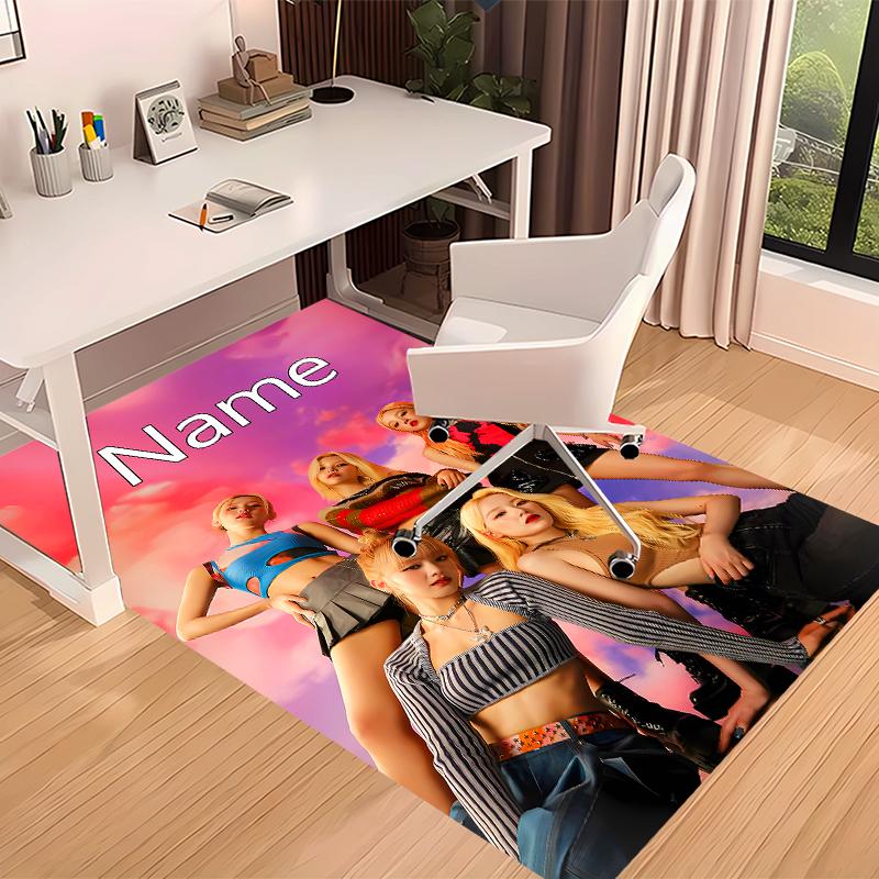 Custom personalization (G)I-DLE Print Area Rug - Soft, Washable Non-Slip Indoor Mat,Living Room,Home&Office Decorative Rug