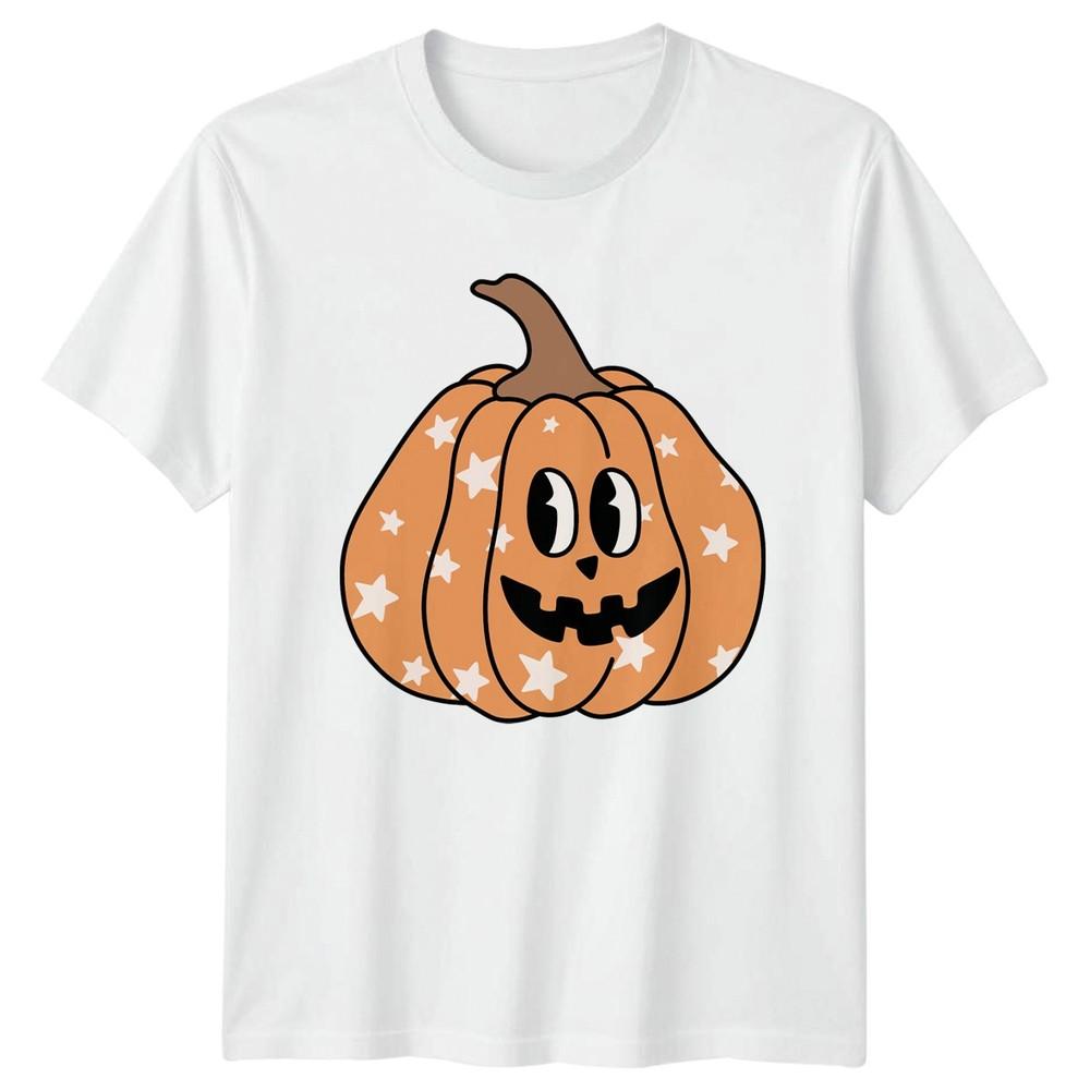 Cute Star Pumpkin TShirt Halloween Jack O Lantern Gift For Him And Her S