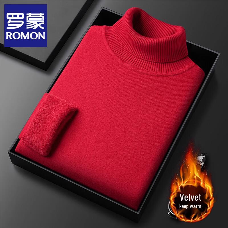 Romon Men's Winter Turtleneck Sweater