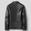 Spring and Autumn New Sheepskin Genuine Leather Jacket Men's Short Stand Collar Slim Leather Jacket Casual Young and Middle-aged