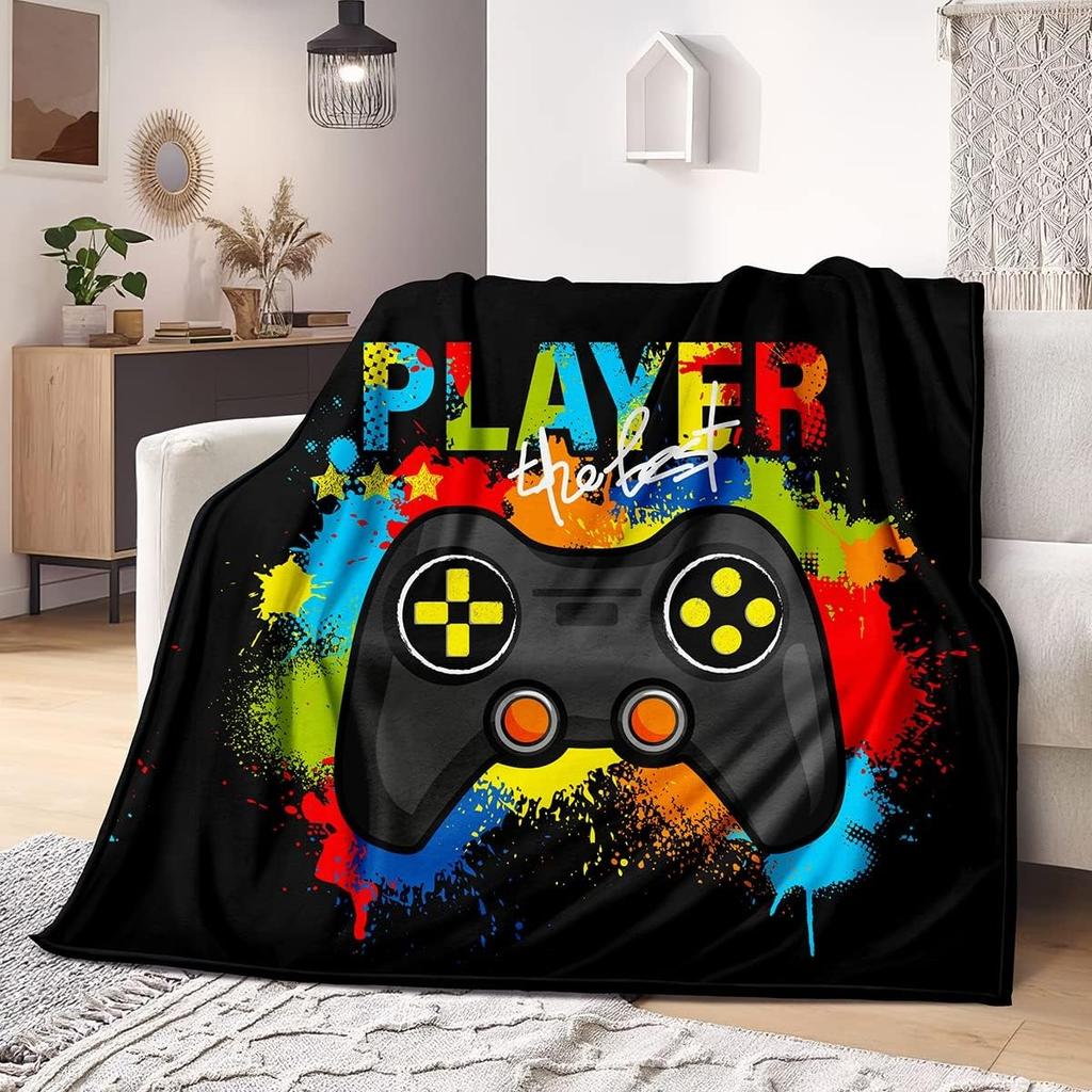 Super Soft Gaming Throw Blanket – Video Game-Inspired Gift for Kids, Teens & Boys – Perfect for Couch, Sofa or Bed