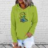 Women Ladies Girls Boys Anime Cartoon Printing Hooded Velvet Thickened Plus Size Sweater Tops
