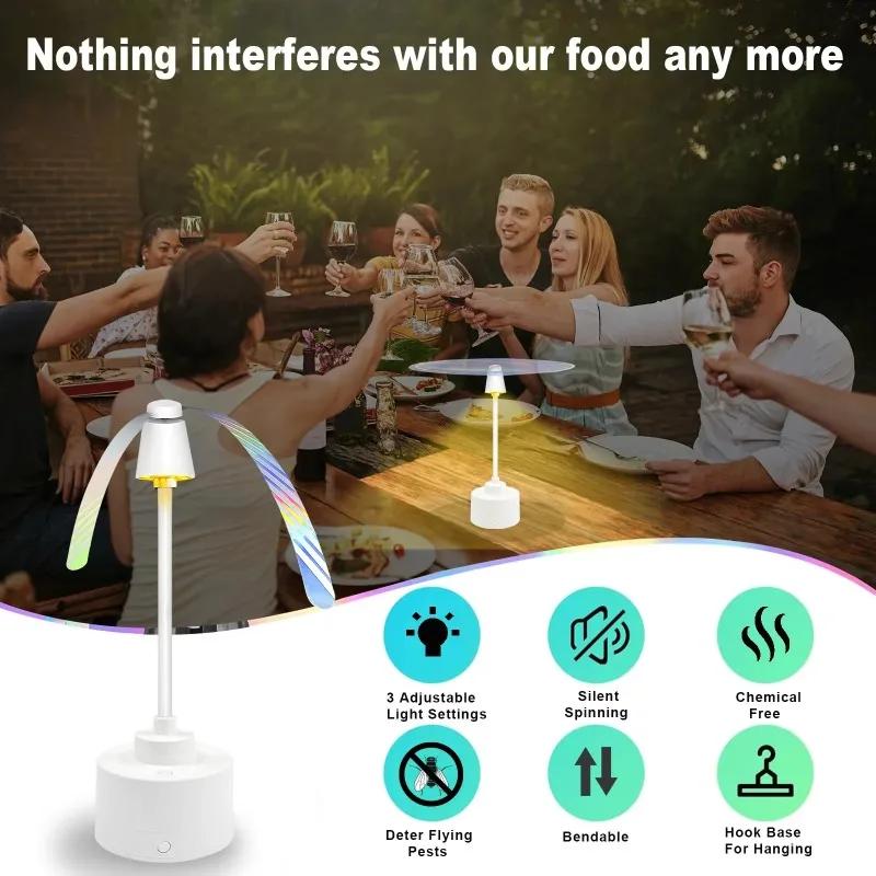 Safe Mosquito Repellent Fan LED Light Cooling Blower Non Toxic Protection for Stroller Nursery Outdoor Travel Family Essential
