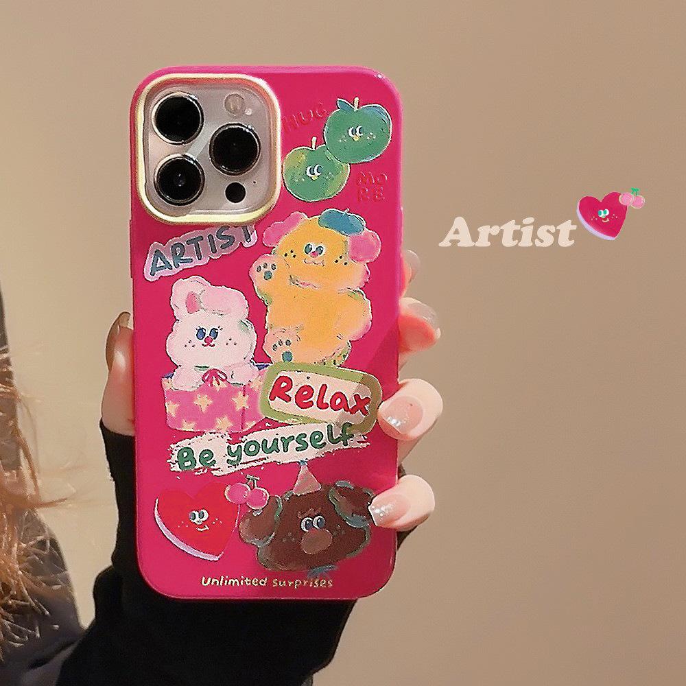 

Hot Girl Doodle IPhone 16 Mobile Phone Case 12 Apple Suitable for 14promax Shiny 11 Cartoon Oil Painting Xr Soft 15 12pro max(6.7)