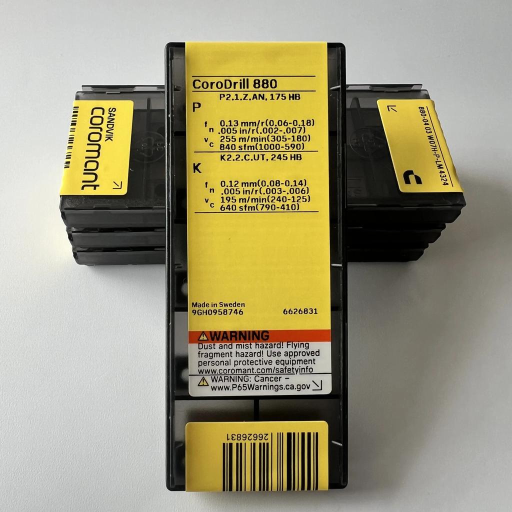 Sandvik / 880-0403W07H-P-LM 4324 /  Industrial Indexable Carbide Inserts 10 Pcs