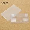 10pcs 3X Magnifier Magnification Magnifying Fresnel LENS 8.00*5.50*0.04cm Pocket Credit Card Size Transparent Magnifying Glass