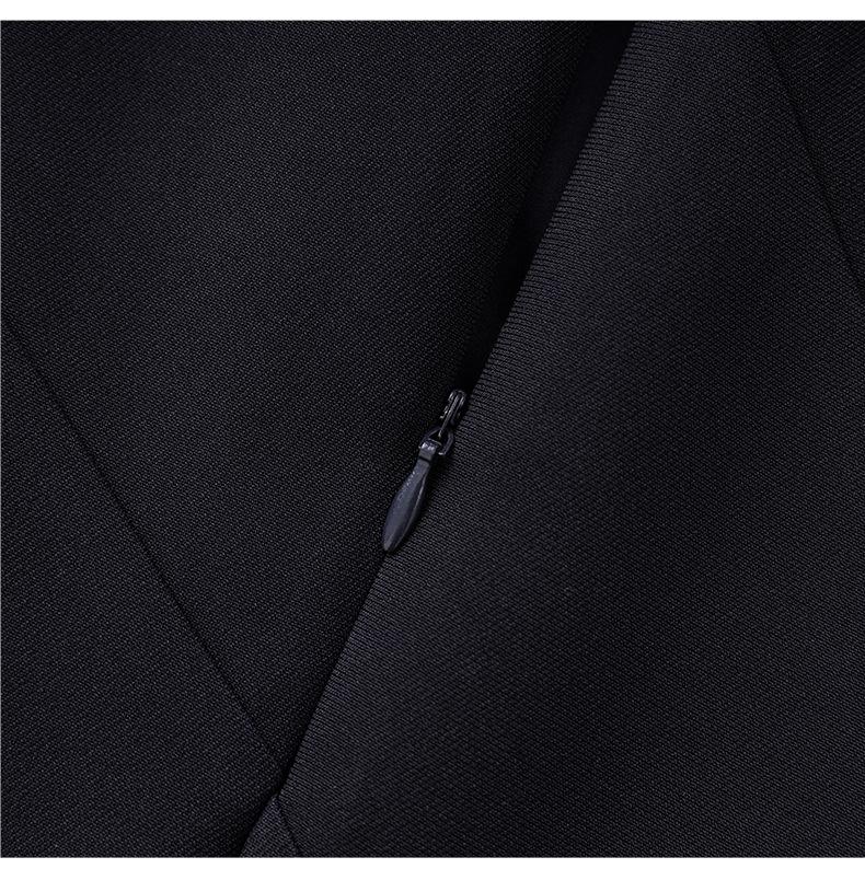 Elegant Minimalist Round Neck Short Sleeve Women's Summer Dress