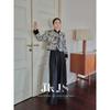 JK&JS New Chinese Style Jacquard Disc Button Coat