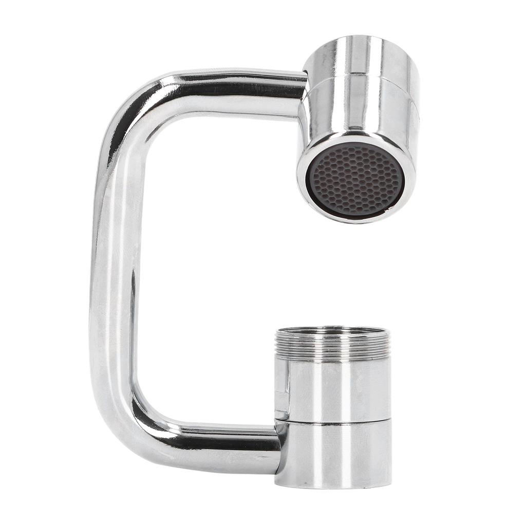 Faucet Extender Copper Stainless Steel ABS 1080 Degree 22mm Internal Diameter Rotatable Tap Adapter