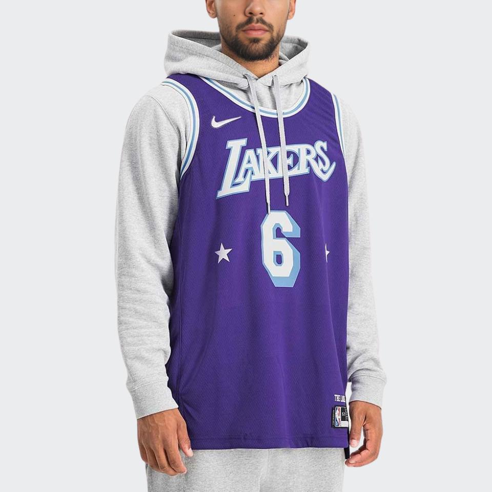Nike Nba Los Angeles Lakers Lebron James Moments Mixtape City Edition Authentic Jersey DB3635-506