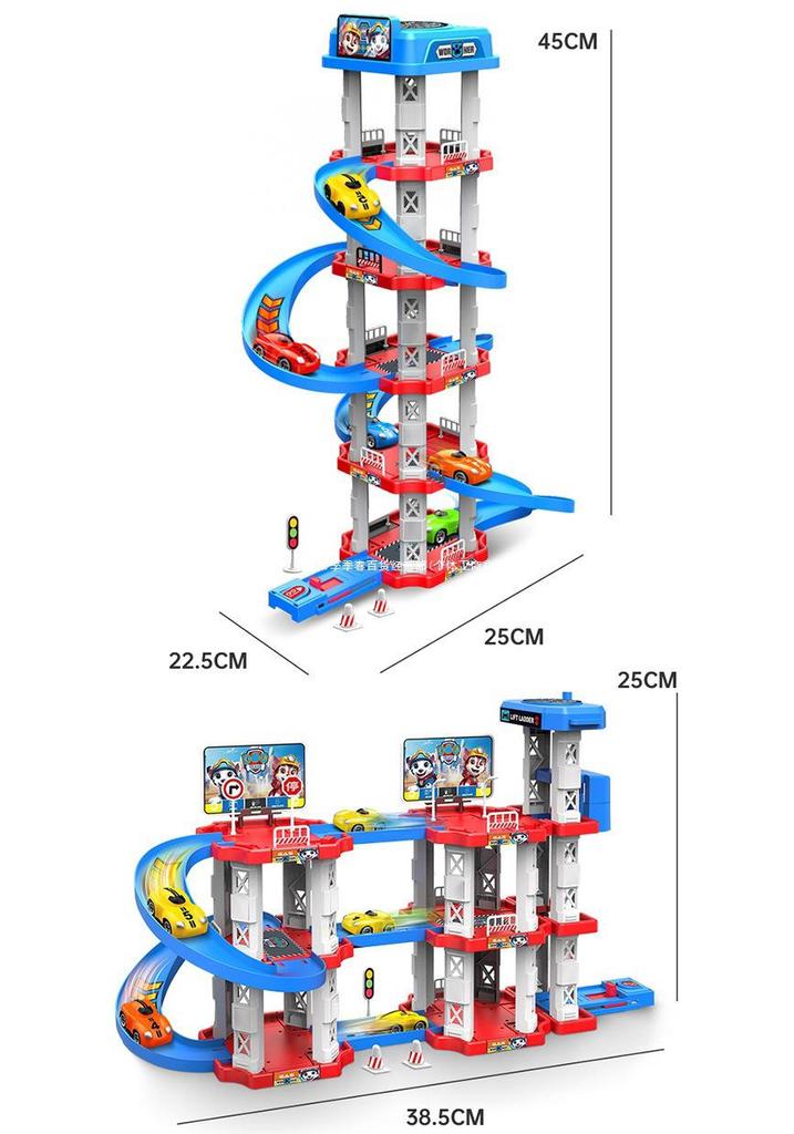 Kids' DIY Racing Car Slide Track Educational Assembly Toy