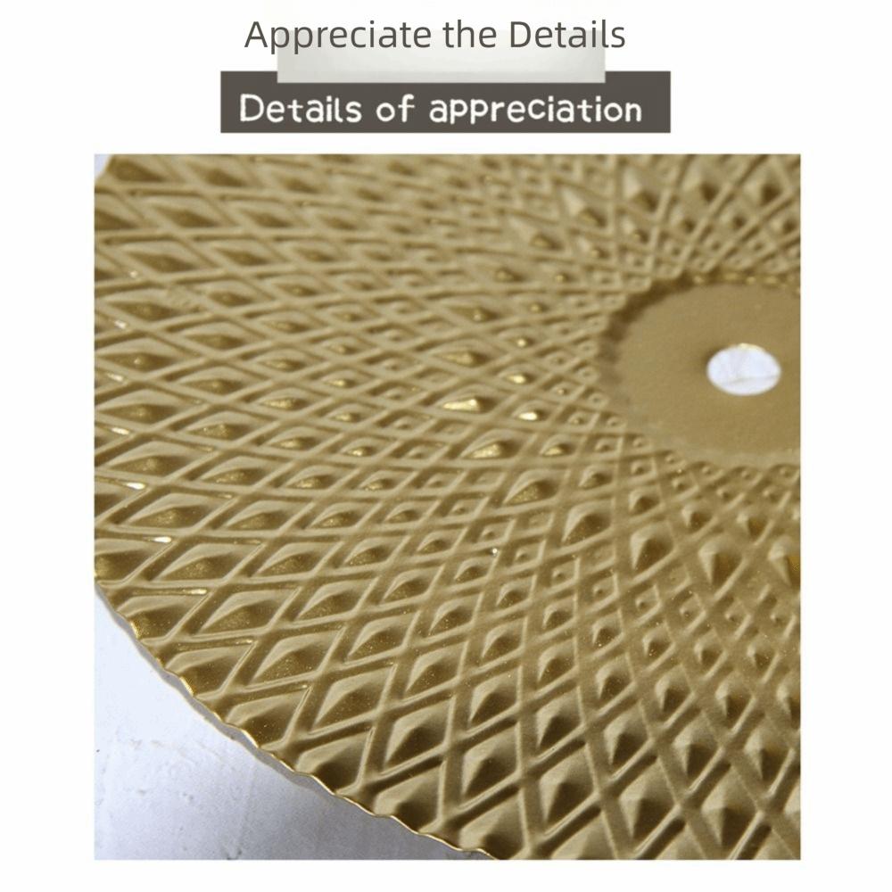 Moderne Goldene Wanddekoration Schmiedeeisen Runde Platte Wandanhänger DIY Foto Requisiten Wandornament Wohnzimmer